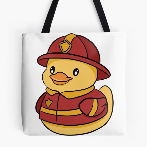 Item preview, Cute Kawaii Firefighter Rubber Duck - Brave Little Hero designed and sold by LYAN-STORE.