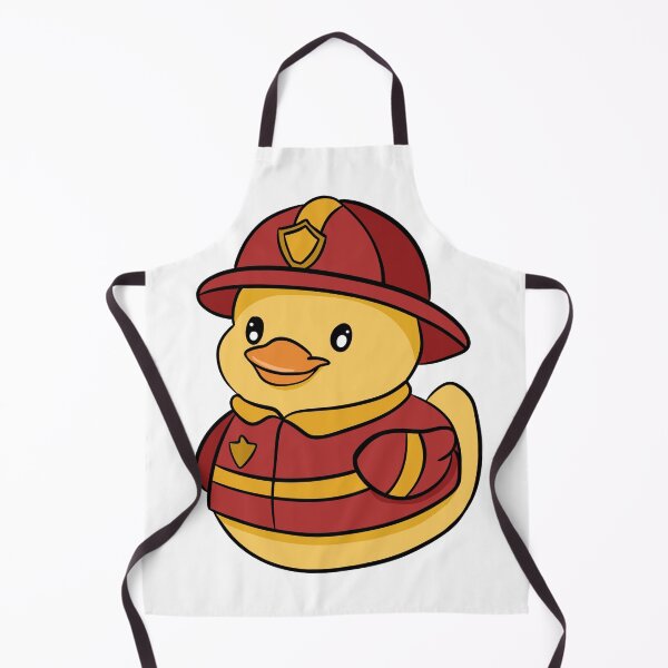 Item preview, Cute Kawaii Firefighter Rubber Duck - Brave Little Hero designed and sold by LYAN-STORE.