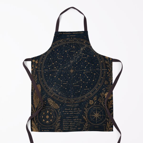 Item preview, Dark Academia Vintage Celestial Map – Botanical Star Chart Astronomical Art | Dark Academia Wall Art designed and sold by irfanshikh.