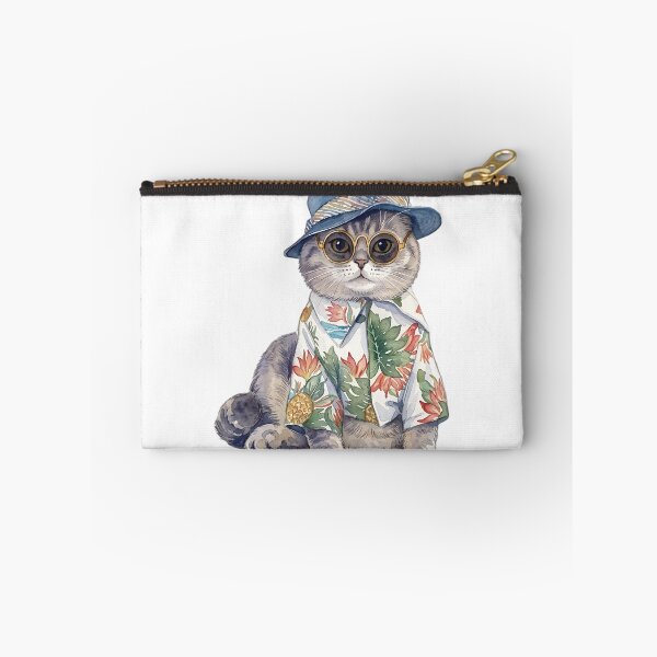Item preview, Tropical Vacation Watercolor Cat designed and sold by Lilyco design studio.