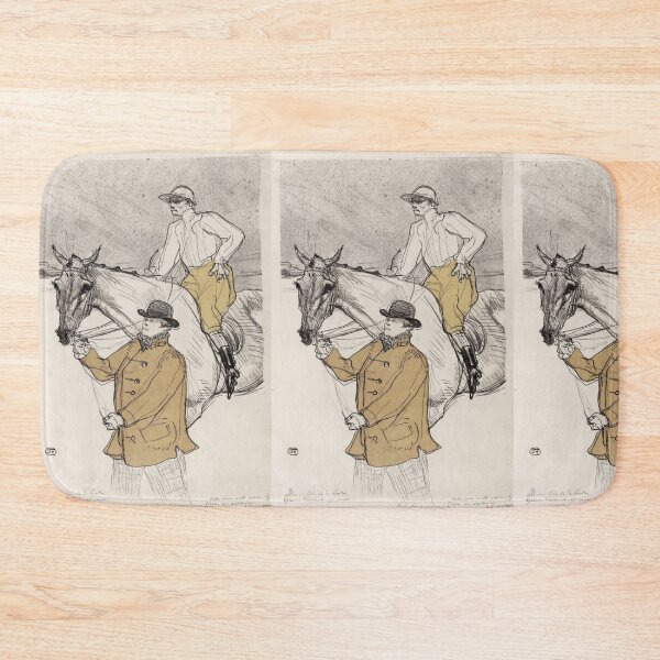 Item preview, The Jockey Going to the Post by Toulouse-Lautrec Vintage Equestrian Racing Art designed and sold by artofuniverse.