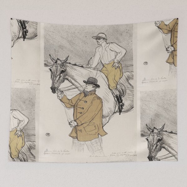 Item preview, The Jockey Going to the Post by Toulouse-Lautrec Vintage Equestrian Racing Art designed and sold by artofuniverse.