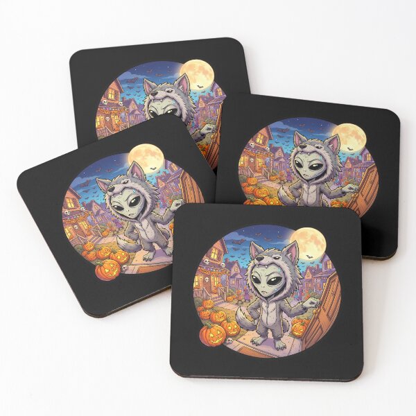 Item preview, Funny Alien Werewolf Trick Or Treat Halloween designed and sold by Sunkhung.