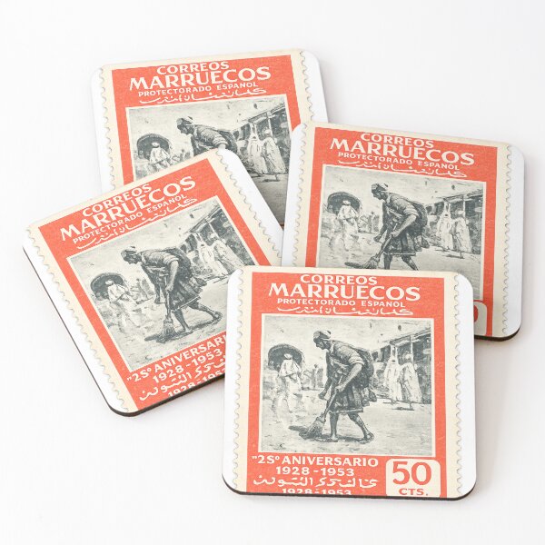 Item preview, Vintage Marruecos Protectorado Español postage stamp designed and sold by Stickimaison.