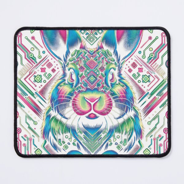 Item preview, Vaporwave Bunny Rabbit Cyberpunk Art designed and sold by fifinegceqs45.