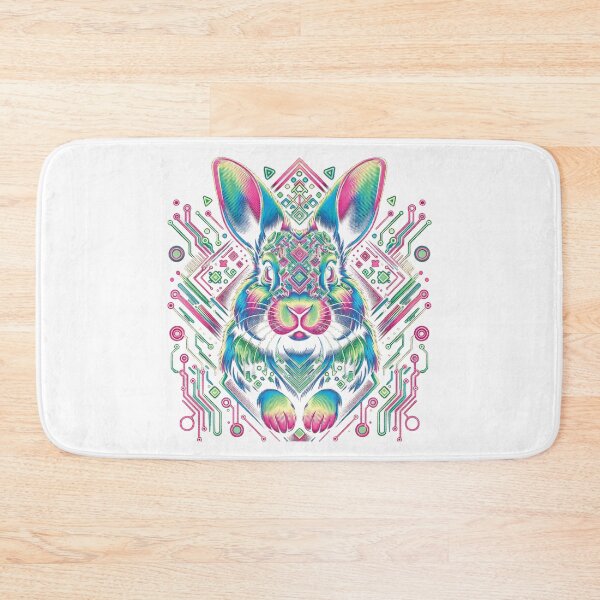 Item preview, Arte ciberpunk de conejito vaporwave designed and sold by fifinegceqs45.
