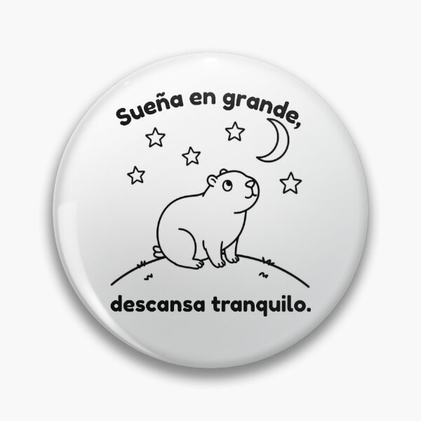 Item preview, Capibara española Sueña en grande – Lindo diseño minimalista designed and sold by PAPIRO SIGLO XXI.