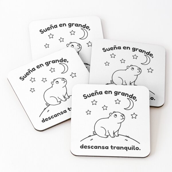 Item preview, Capibara española Sueña en grande – Lindo diseño minimalista designed and sold by PAPIRO SIGLO XXI.