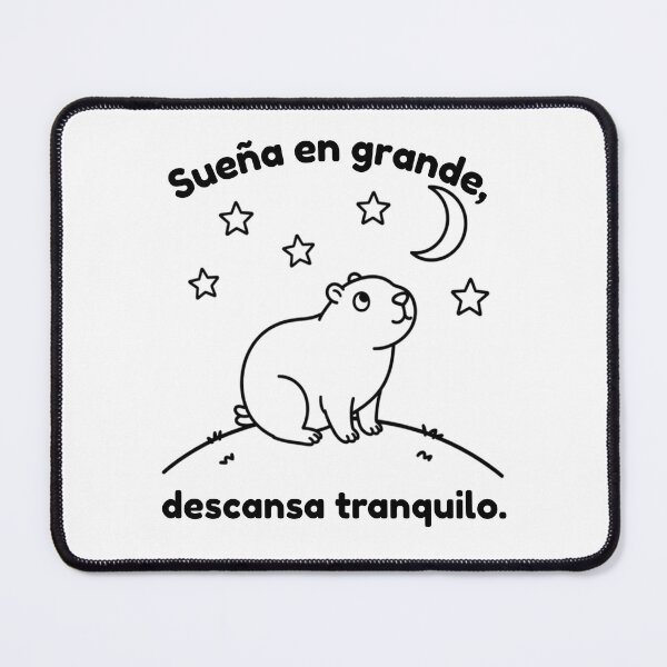 Item preview, Capibara española Sueña en grande – Lindo diseño minimalista designed and sold by PAPIRO SIGLO XXI.