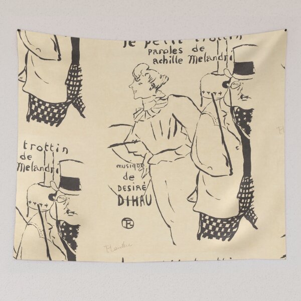 Item preview, Le Petit Trottin de Henri de Toulouse-Lautrec Vintage Paris Cabaret Póster designed and sold by artofuniverse.