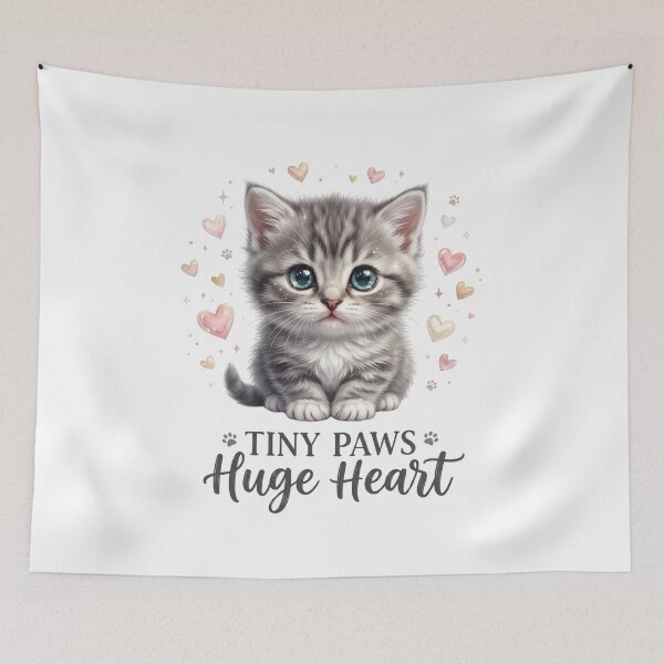 Item preview, Tiny Kitten Gentle Vibes designed and sold by pradeepvisuals.