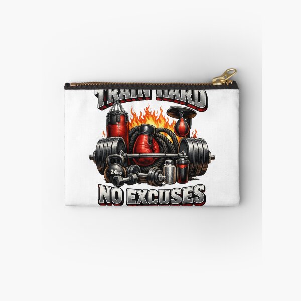 Item preview, Train Hard No Excuses – Gym & Boxing Motivation designed and sold by Hobby-up.