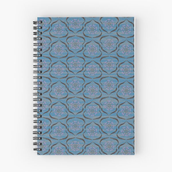 Item preview, Spring Honey Locust & Iris Radial Frames on Medium Blue designed and sold by Digitalmyth's Designs.