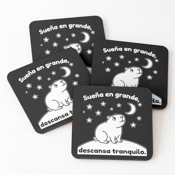 Item preview, Spanish Capibara Sueña en grande – Cute Minimalist Design designed and sold by PAPIRO SIGLO XXI.