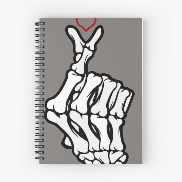 Item preview, Skeleton Finger Heart - Edgy Aesthetic K-Pop Finger Heart Sign designed and sold by LYAN-STORE.