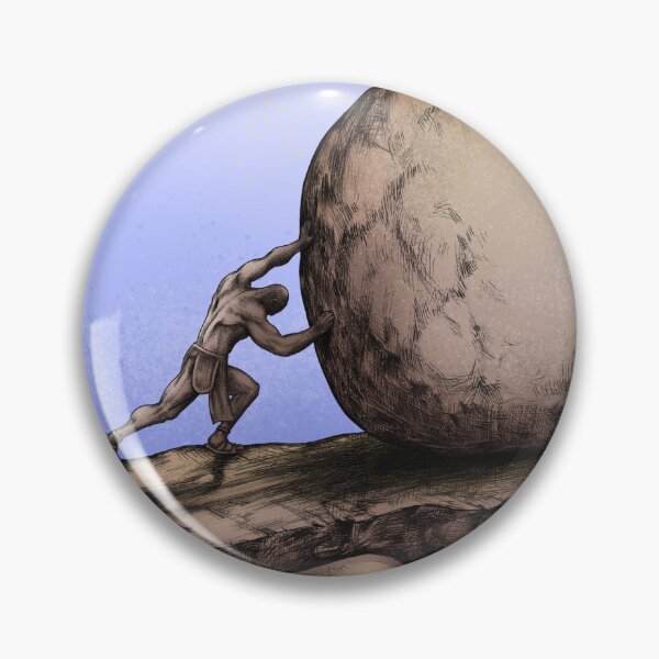 Item preview, Man rolling a Stone designed and sold by UdertakerSHOP.