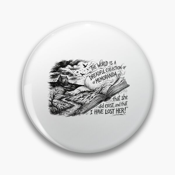 Item preview, Dreadful Collection Of Memoranda Wuthering Heights Quote Art designed and sold by Fenay Designs.