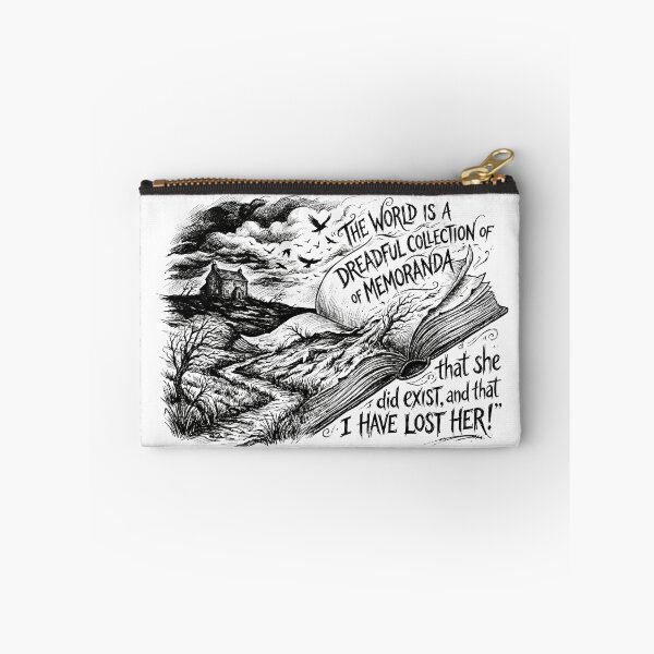 Item preview, Dreadful Collection Of Memoranda Wuthering Heights Quote Art designed and sold by Fenay Designs.