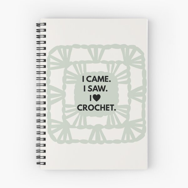 Item preview, I Came I Saw I Love Crochet designed and sold by SipAndStitchCo.