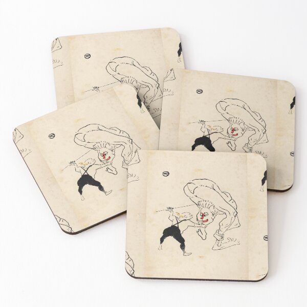 Item preview, The Marco Brothers by Toulouse-Lautrec Vintage Circus Acrobat Line Art designed and sold by artofuniverse.