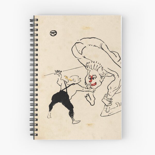 Item preview, The Marco Brothers by Toulouse-Lautrec Vintage Circus Acrobat Line Art designed and sold by artofuniverse.
