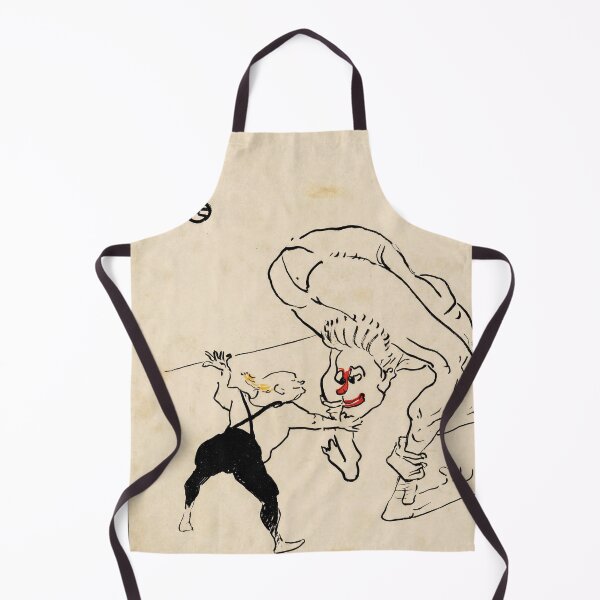 Item preview, The Marco Brothers by Toulouse-Lautrec Vintage Circus Acrobat Line Art designed and sold by artofuniverse.