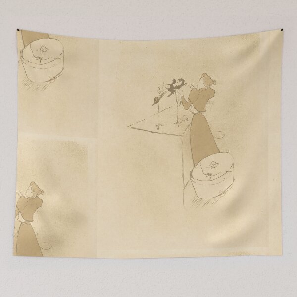 Item preview, La Modiste by Toulouse-Lautrec Vintage Belle Époque Paris Fashion Art designed and sold by artofuniverse.