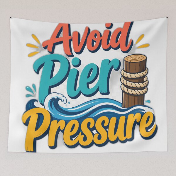 Item preview, Avoid Pier Pressure Beach Quote designed and sold by SVARCreations.