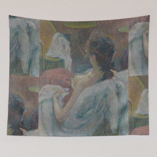 Item preview, The Model Resting by Henri de Toulouse-Lautrec – Intimate Post-Impressionist Figure Art Print designed and sold by artofuniverse.
