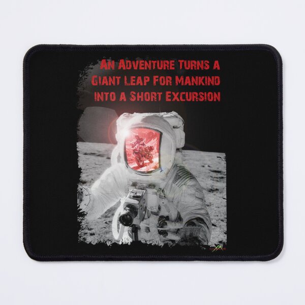 Item preview, Adventure Motorcycle Giant Leap for Mankind Short Excursion TShirt Sticker 01 designed and sold by OuterShellUK.