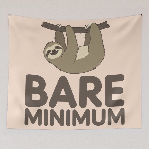 Item preview, Lazy Sloth - Bare Minimum designed and sold by 123ks.