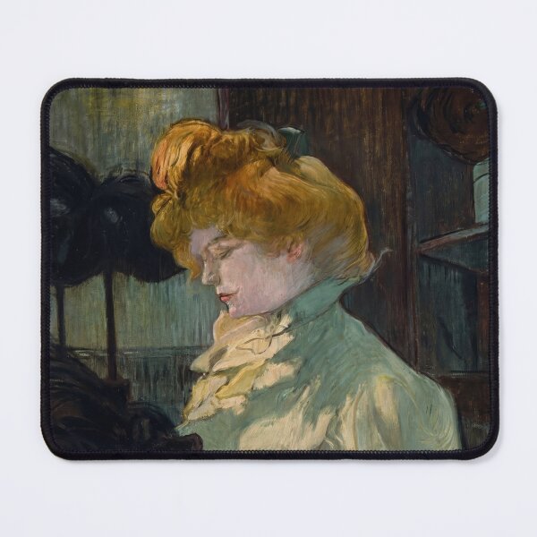 Item preview, The Modiste by Henri de Toulouse-Lautrec – Belle Époque Parisian Portrait Fine Art Print designed and sold by artofuniverse.