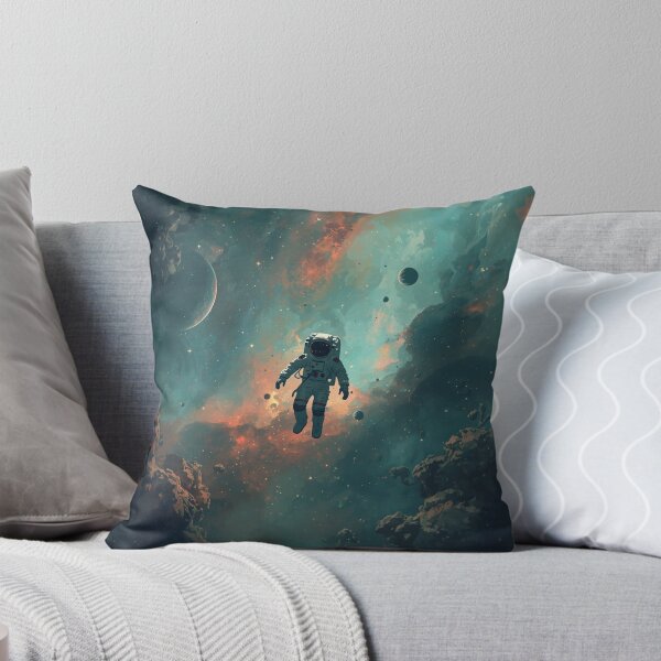 Item preview, Astronaut Floating In Colorful Nebula Space Art designed and sold by Pink-Blossoms.