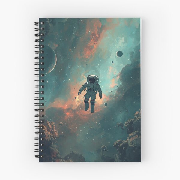 Item preview, Astronaut Floating In Colorful Nebula Space Art designed and sold by Pink-Blossoms.