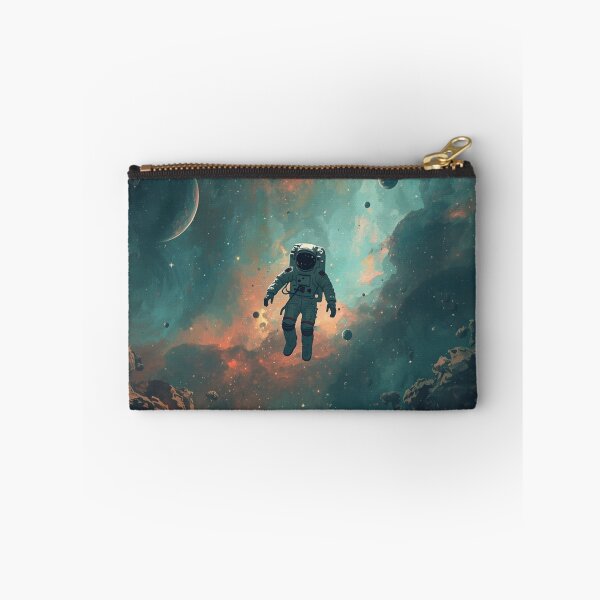 Item preview, Astronaut Floating In Colorful Nebula Space Art designed and sold by Pink-Blossoms.