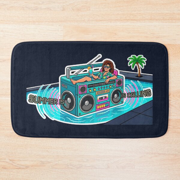 Item preview, Retro Boombox Pool Float - Summer Is Calling Edition designed and sold by retrosharp pop.