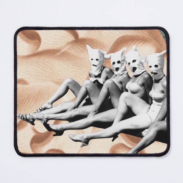 Item preview, Surreal Beach Sun Bathing Collage Art designed and sold by AnimaliaStar.