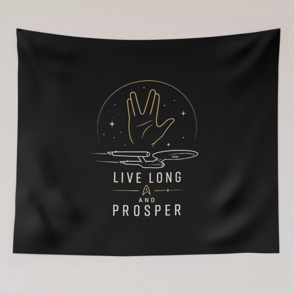 Item preview, Minimalistic Space Explorer Live Long And Prosper designed and sold by Kate1art.