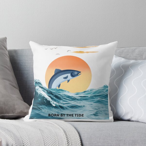 Item preview, Vintage Ocean Soul Big Fish Poster | Retro Coastal Sunset Wall Art | Saltwater Spirit Nautical Design designed and sold by Black Signal.