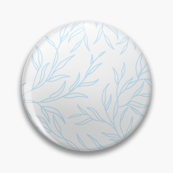 Item preview, Soft blue leaves, pastel floral pattern designed and sold by CHERRY--SHOP.