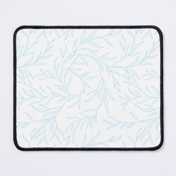 Item preview, Soft blue leaves, pastel floral pattern designed and sold by CHERRY--SHOP.