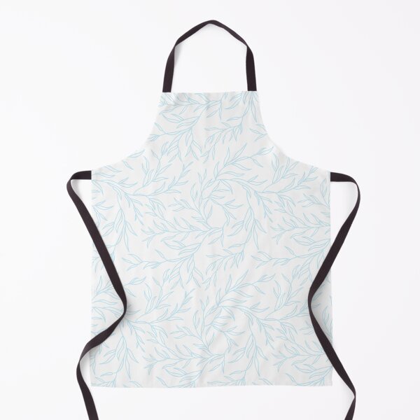 Item preview, Soft blue leaves, pastel floral pattern designed and sold by CHERRY--SHOP.