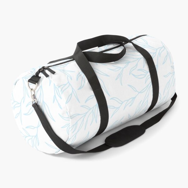 Item preview, Soft blue leaves, pastel floral pattern designed and sold by CHERRY--SHOP.