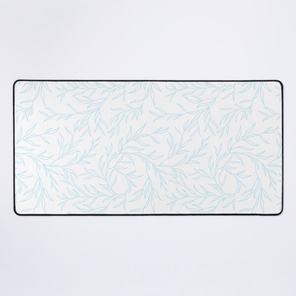 Item preview, Soft blue leaves, pastel floral pattern designed and sold by CHERRY--SHOP.