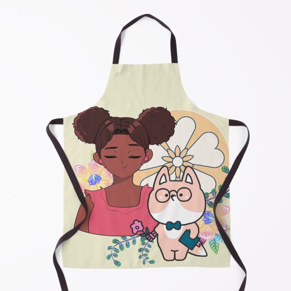 Item preview, Kawaii Girl, Cyborg Dog and Flowers designed and sold by Kanniax.