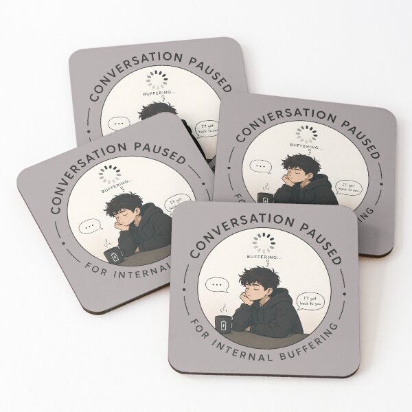 Item preview, Introvert Anxiety - Paused designed and sold by Wanderdreaming.