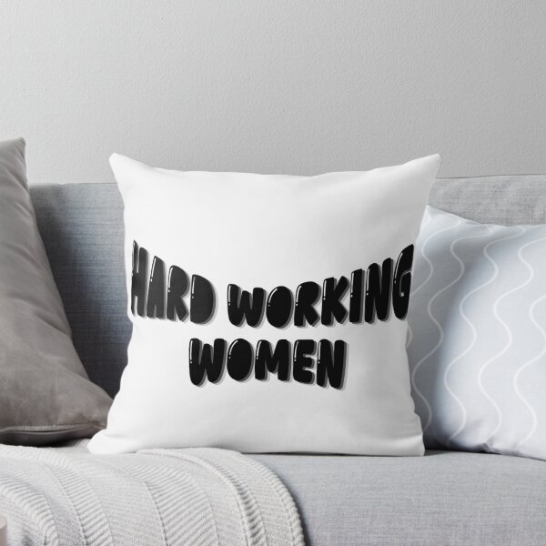 Item preview, Hard working women black and white aesthetic typoraphy designed and sold by thecapy.