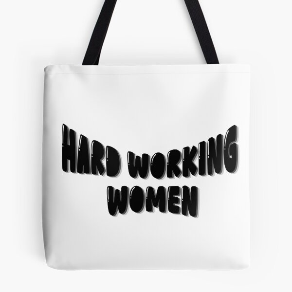 Item preview, Hard working women black and white aesthetic typoraphy designed and sold by thecapy.