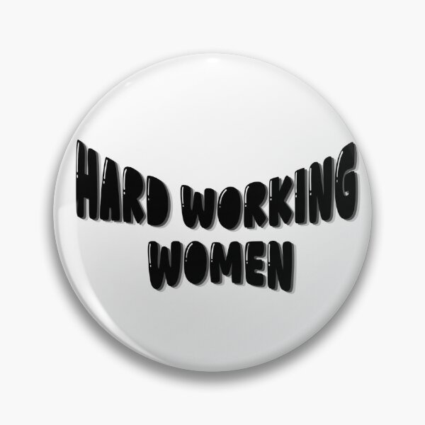 Item preview, Hard working women black and white aesthetic typoraphy designed and sold by thecapy.