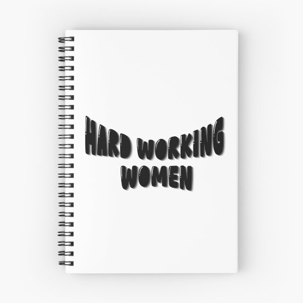Item preview, Hard working women black and white aesthetic typoraphy designed and sold by thecapy.